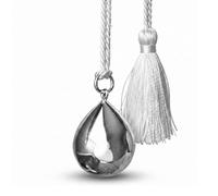 Bola de grossesse collier goutte satin argent TU