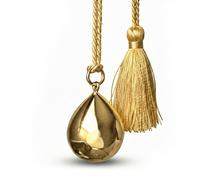 Bola de grossesse collier goutte satin or TU