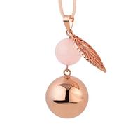 Bola de grossesse Collier, perle et feuille