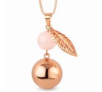 Bola de grossesse collier perle feuille