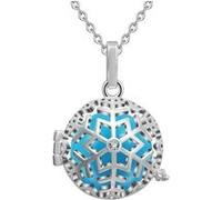 Bola de grossesse flocon de neige et cristal grelot bleu