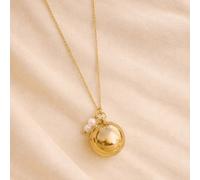 Bola de grossesse or avec deux perles