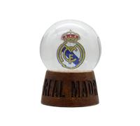 Bola de nieve escudo del Real Madrid con pie de madera SB-21-RM CYP