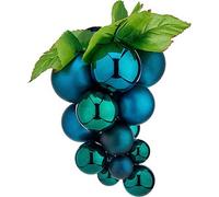 Bola de Raisins de Noël petit bleu plastique 15 x 15 x 20 cm