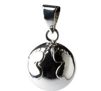 Bola Grossesse Boule Métal Argenté Pieds