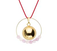 Bola kunzite & cordon rouge