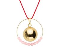 Bola rhodochrosite & cordon rouge
