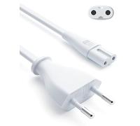 BolAAzuL Câble d'alimentation EU Plug Câble d'alimentation Secteur à 2 Broches Prise EU vers C7 1,5M Câble d'alimentation Figure 8 pour Xiaomi Mi Robot PS3 PS4 PS5 Xbox One Xbox One X, Blanc