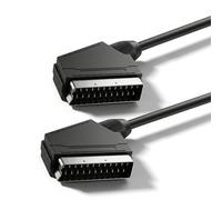 BolAAzuL Câble péritel RVB True 21 broches composite RVB péritel vers péritel pour téléviseur, enregistreur, lecteur DVD, enregistreur vidéo, câble STB péritel AV - 1,1 m