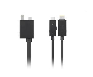 BolAAzuL Câble Thunderbolt 4 de Station de Travail 0.7M Cable Thunderbolt 4 WS Workstation Câble de Données USB-C 40 Gbps Base d'Extension Dock Compatible avec Lenovo ThinkPad Thunderbolt 4X91K16970