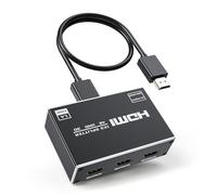 BolAAzuL Répartiteur HDMI 1 entrée 3 sorties avec câble et adaptateur d'alimentation, répartiteur de sortie HDMI 4K 30 Hz 1 x 3 duplicat/écran miroir pour 3 moniteurs, prend en charge 1080p @ 60 Hz