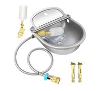 Bolabos Automatiques pour Bovins, Abreuvoirs en Acier Inoxydable pour Bétail, Récipient Grand Capacité pour Vaches Chevaux Moutons Chèvres