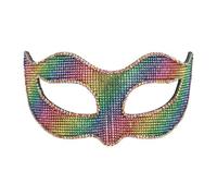 Boland 00227 - Masque pour les yeux multicolore pour les costumes, accessoire pour le carnaval ou la fête à thème, masque arc-en-ciel pour les costumes de carnaval