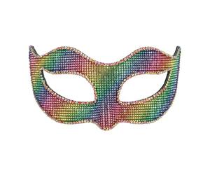 Boland - 00227 - Masque pour les yeux multicolore pour les costumes, accessoire pour le carnaval ou la fête à thème, masque arc-en-ciel pour les costumes de carnaval
