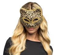 Boland 00230 - Masque de léopard avec élastique, masque facial pour le carnaval et les soirées à thème, léopard pour déguisements