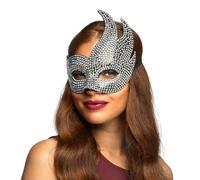 Boland 00235 - Masque Diva avec strass et bande élastique - Masque pour les yeux scintillant pour costumes, carnaval et fête à thème