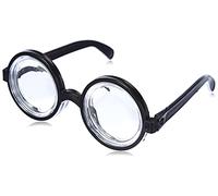 Boland 00371 - Lunettes Nerd, noir, lunettes en corne, nerd sympathique, idiot spécialisé, excentrique, carnaval, mardi gras, fête à thème, déguisement, accessoire