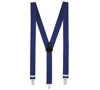 Boland 00479 - Bretelles bleu royal, one size, ajustables, élégantes, années 20, Gatsby, Carnaval, Halloween, Mardi gras, Fête à thème, Déguisement, Théâtre, Accessoire