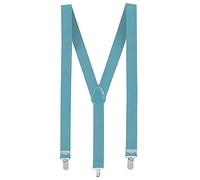 Boland 00480 - Bretelles bleu clair, one size, ajustables, élégantes, années 20, Gatsby, Carnaval, Halloween, Mardi gras, Fête à thème, Déguisement, Théâtre, Accessoire