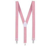 Boland 00481 - Bretelles rose clair, one size, ajustables, élégantes, années 20, Gatsby, Carnaval, Halloween, Mardi gras, Fête à thème, Déguisement, Théâtre, Accessoire