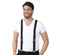 Boland 00590 - Bretelles noir, one size, ajustable, élégant, années 20, Gatsby, carnaval, halloween, carnaval, fête à thème, déguisement, théâtre, accessoire
