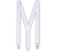 Boland 00591 - Bretelles blanches, one size, ajustables, élégantes, années 20, Gatsby, Carnaval, Halloween, Mardi gras, Fête à thème, Déguisement, Théâtre, Accessoire (Lot de 2)