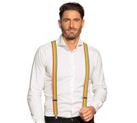 Boland 00596 - Bretelles Rainbow, one size, ajustables, élégantes, années 20, Gatsby, Carnaval, Halloween, Mardi gras, Fête à thème, Déguisement, Théâtre, Accessoire