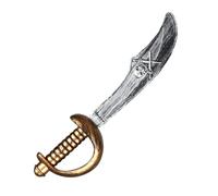 Boland 00696 - Epée de pirate, 37 cm, lame avec tête de mort et épées, enfants, adultes, corsaire, pirate, carnaval, Halloween