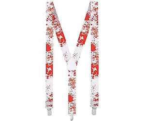 Boland 00825 Bloody Bretelles Blanc/Rouge
