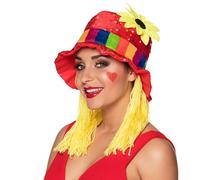 Boland 01213 - Chapeau Clara avec tournesol et paillettes, Carnaval, Halloween, Mardi gras, Fête à thème