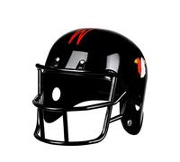 Boland 01393 Casque de football américain pour adulte, Super Bowl, Rugby, Sport, Coiffure, Accessoires, Fête à thème, Carnaval, Noir