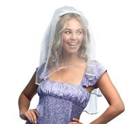 Boland - 01424 - Voile de mariée blanc, Accessoires pour costumes, Harreif pour JGA, Carnaval, Fête à thème et Mariage