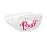 Boland 01535 - Sac banane Bride, sac avec fermeture éclair, sac banane réglable pour enterrement de vie de jeune fille et fête de mariage