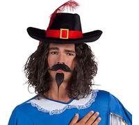 Boland 01804 - Moustache et Barbe muscétique, Taille Unique, Noir