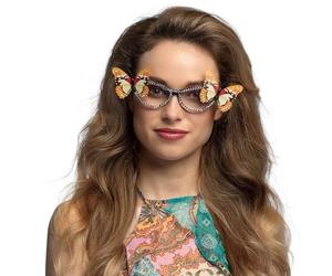 Boland - 02672 - Lunettes de fête papillon, lunettes rétro pour carnaval, fête à thème et JGA, accessoires de déguisement