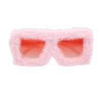 Boland - 02694 - Lunettes de fête roses avec peluche pour adultes, accessoire pour festival, carnaval, déguisements ou fête à thème