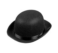 Boland 04024 - Chapeau de bowler - Chapeau melon pour enfants - Aspect feutre avec ruban de satin - Charleston - Années 20 - Costume de carnaval - Fête à thème