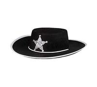 Boland 04030 - Enfants Chapeau Shérif, Noir, Assorti