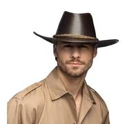Boland 04100 - Chapeau Outback, chapeau de cowboy pour adultes, idéal pour un festival, un carnaval ou une fête à thème, Marron
