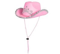 Boland 04104 - Chapeau pour enfants Glimmer avec diadème, bandeau argenté, cordon pour chapeau, Carnaval, Halloween, Fête à thème