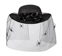 Boland 04120 - Chapeau pour femme, veuve noire, chapeau de sorcière pour femme, couvre-chef pour déguisements de carnaval ou Halloween, accessoires de déguisement