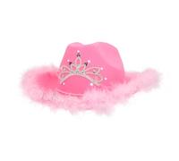 Boland 04358 - Chapeau de cowboy avec LED et diadème, style western, taille 57 cm, lumineux pour le carnaval, les festivals et les fêtes à thème