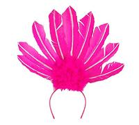 Boland - 1 diadème samba avec plumes et paillettes, coiffe pour danseuse brésilienne, déguisement, accessoire de fête à thème