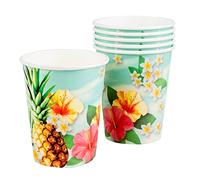 Boland 10 Gobelets en Papier Hawaii Party - Multicolore - Taille Unique