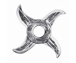 Boland 10116613 Étoile Ninja Argenté Taille standard