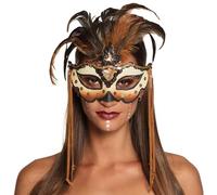 Boland 10130787 Masque pour les yeux Voodoo Mamba, marron, taille standard