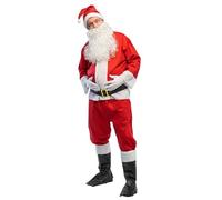 Boland 13333 - Costume de Père Noël pour Adulte, 6 pièces, Costume de Carnaval pour Saint-Nicolas, Ensemble de Père Noël pour Noël, Le Carnaval et Les soirées à thème