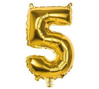 Ballon aluminium chiffre doré 33 cm