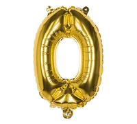 Boland 22000 Ballon en aluminium numéro 0 Doré 36 cm