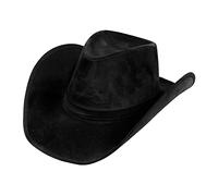 Boland Chapeau de cowboy Wyoming modèle Cow-boy adulte simili cuir noir